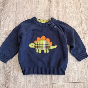 Gymboree baby Navy Blue Dinosaur Sweater size 6-12M